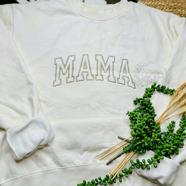 Simple Embroidered Mama Crewneck